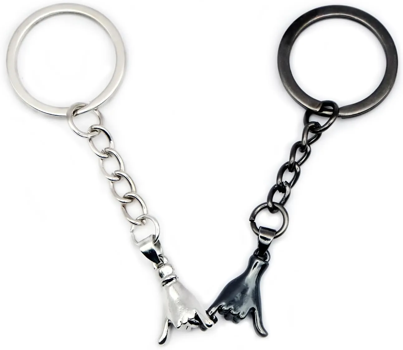 1 Year Anniversary for Boyfriend Girlfriend Couples Keychain for Him Her Pinky Promise Matching Couples Stuff Wedding Paper Steel Iron Anniversary 1st 6th 11th Anniversary Birthday Valentine Gifts