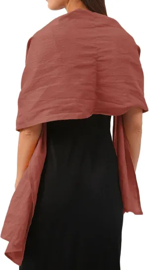 100% Linen Lightweight Long Scarves