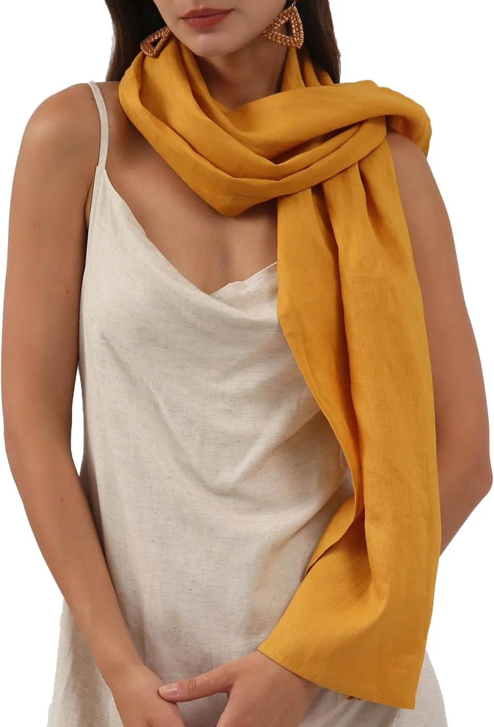 100% Linen Lightweight Long Scarves