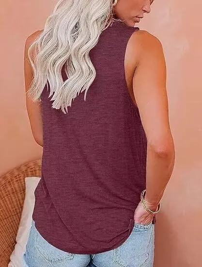 1/3 Pack Womens Fashion Tank Tops Crewneck Loose Fit Basic Casual Going Out Workout 2025 Trendy Sleeveless Shirts