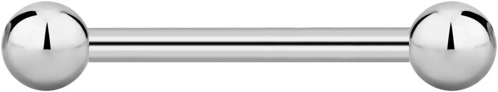 14g-16g Internally Threaded Titanium Straight Barbell Body Piercing Jewelry (Sold Individually)