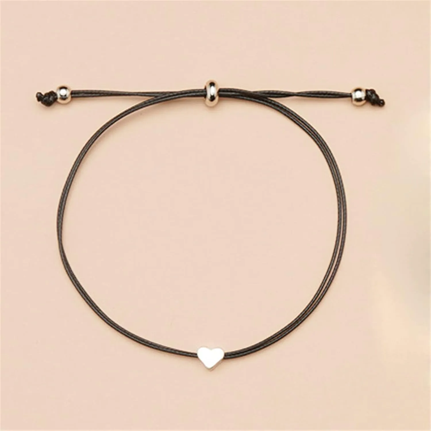 2-3Pcs Stainless Steel Butterfly Bracelet Set Handmade Adjustable Braide Rope Love Heart Hollow Out Animal Insect Bracelet for Mom Daughter Mother Birthday Christmas Jewelry Gift