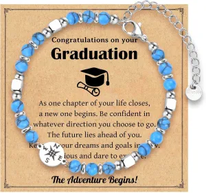 2025 Graduation Gifts for Her, Compass Bracelet for Girls Women, Inspirational High School College Class of 2025 Graduation Gifts