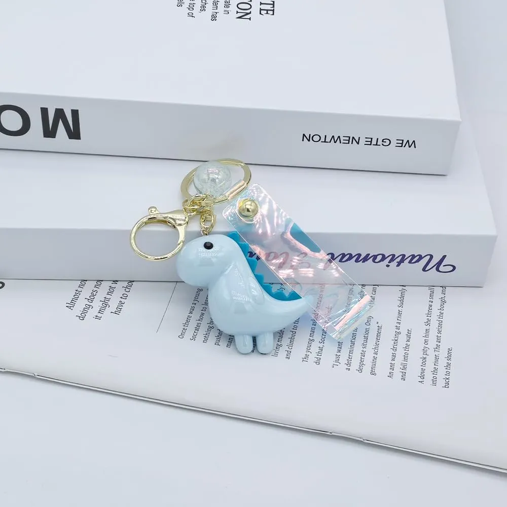 Acrylic Cute Dinosaur Car Key Chain Ring Charm Dino Keychain Pendant For Bags Backpack Purse Accessories