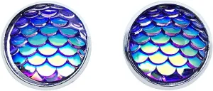 AMOR SPES Color Change Ocean Princess Style Mermaid Sea maid Sea maiden Stud Earrings for Women Girl Gift