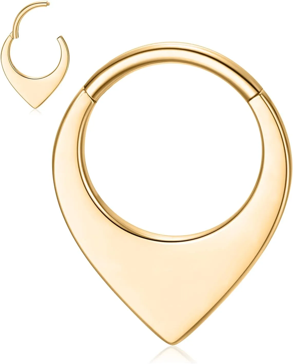 AROWRO Septum Jewelry 16G 316L Surgical Steel Septum Ring Nose Rings Hoops for Men Women Septum Piercing Jewelry Daith Earring Cartilage Tragus Rook Ear Lobe Piercing Jewerly