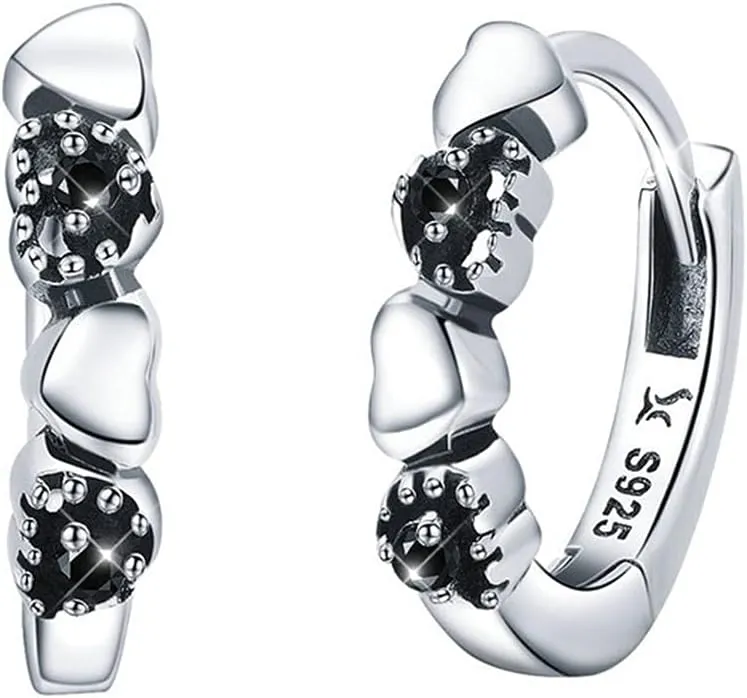 BISAER Gold Hoop Earrings for Women Large 14K White Gold Plated Huggie Earrings Cubic Zirconia Huggie Hoop Earring Cartilage Piercing Earrings Ear Cuff for Women
