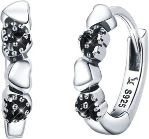 BISAER Gold Hoop Earrings for Women Large 14K White Gold Plated Huggie Earrings Cubic Zirconia Huggie Hoop Earring Cartilage Piercing Earrings Ear Cuff for Women