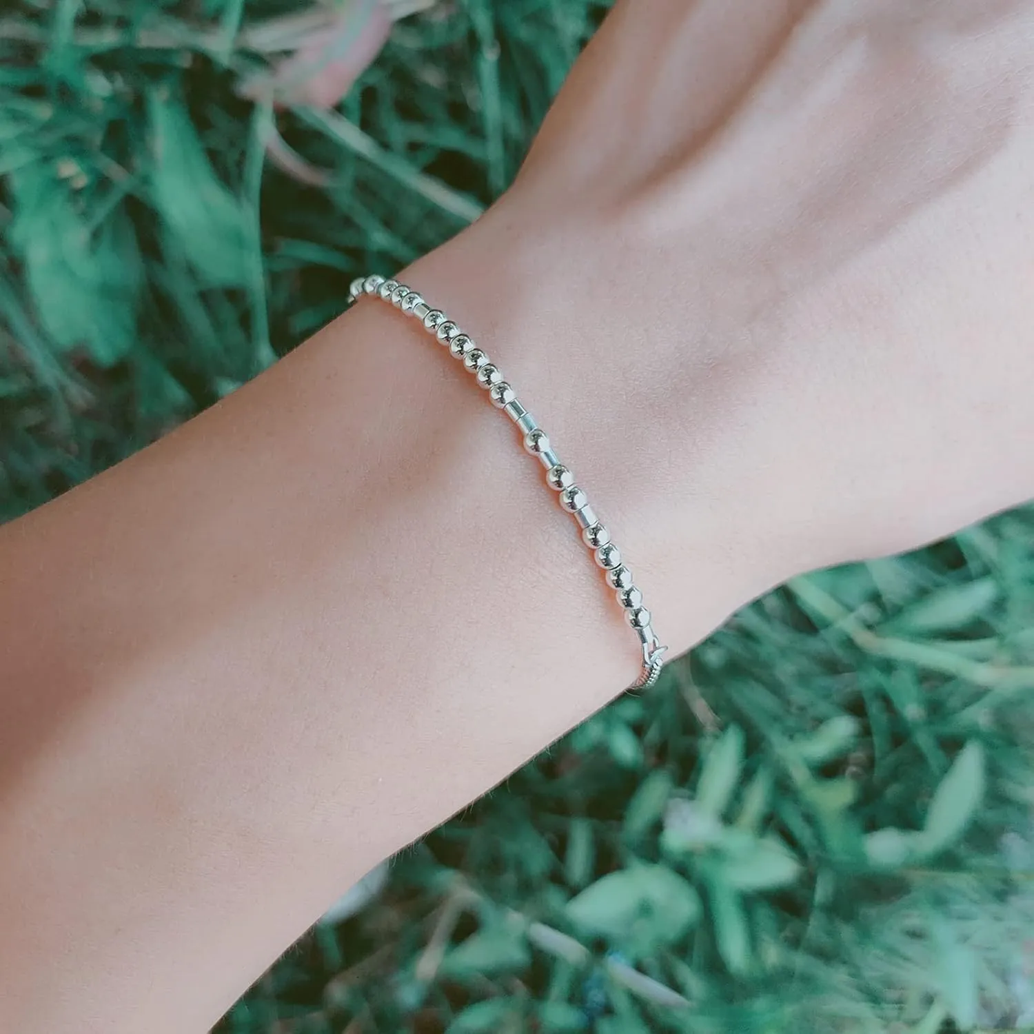 Bloomfall Customize Beads Jewelry Morse Code Bracelets For Women Teen Girls Funny Encouragement Secret Message Bracelet Mothers Day Birthday Christmas Graduation Gifts