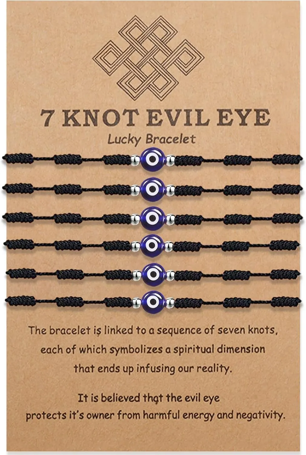 BOCHOI Evil Eye Bracelet for Women Good Luck String Bracelet Kabbalah Protection Friendship Wish Bracelet Jewelry for Girls Girlfriend Wife Mother Daughter