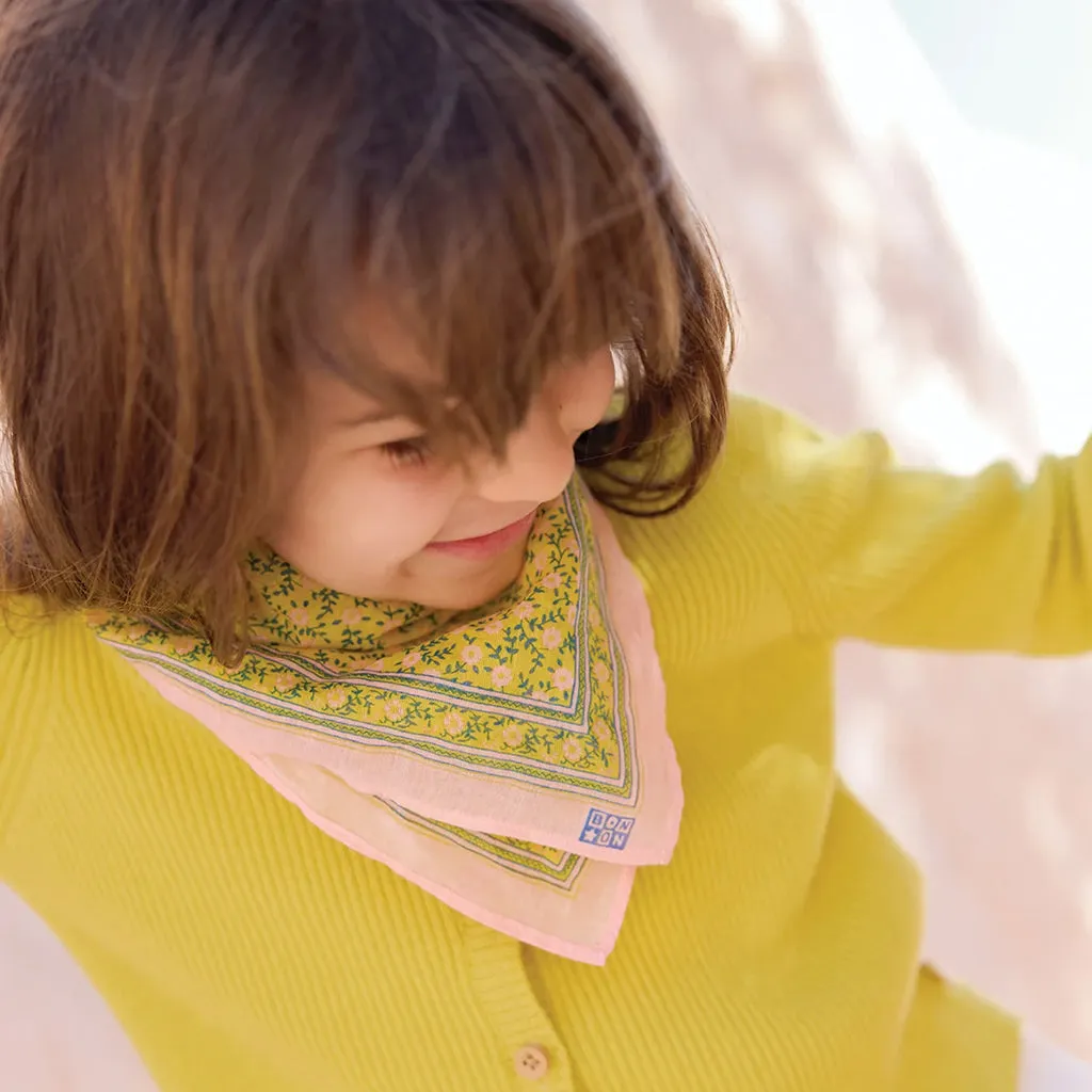 Bonton Child Girl Scarf Pink Bandana