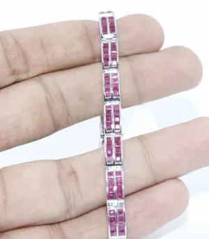 Bracelet Handmade Art Ruby Watch Charm For Girls Woman 2X2 Mm