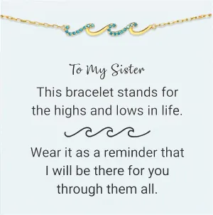 Bracelets for Women, Wave Bracelet Friendship Bracelet Birthday Gifts for Women, Mom, Daughter, Grandma, Sister, Best Friend, Mothers Day Gifts, Christmas Gifts