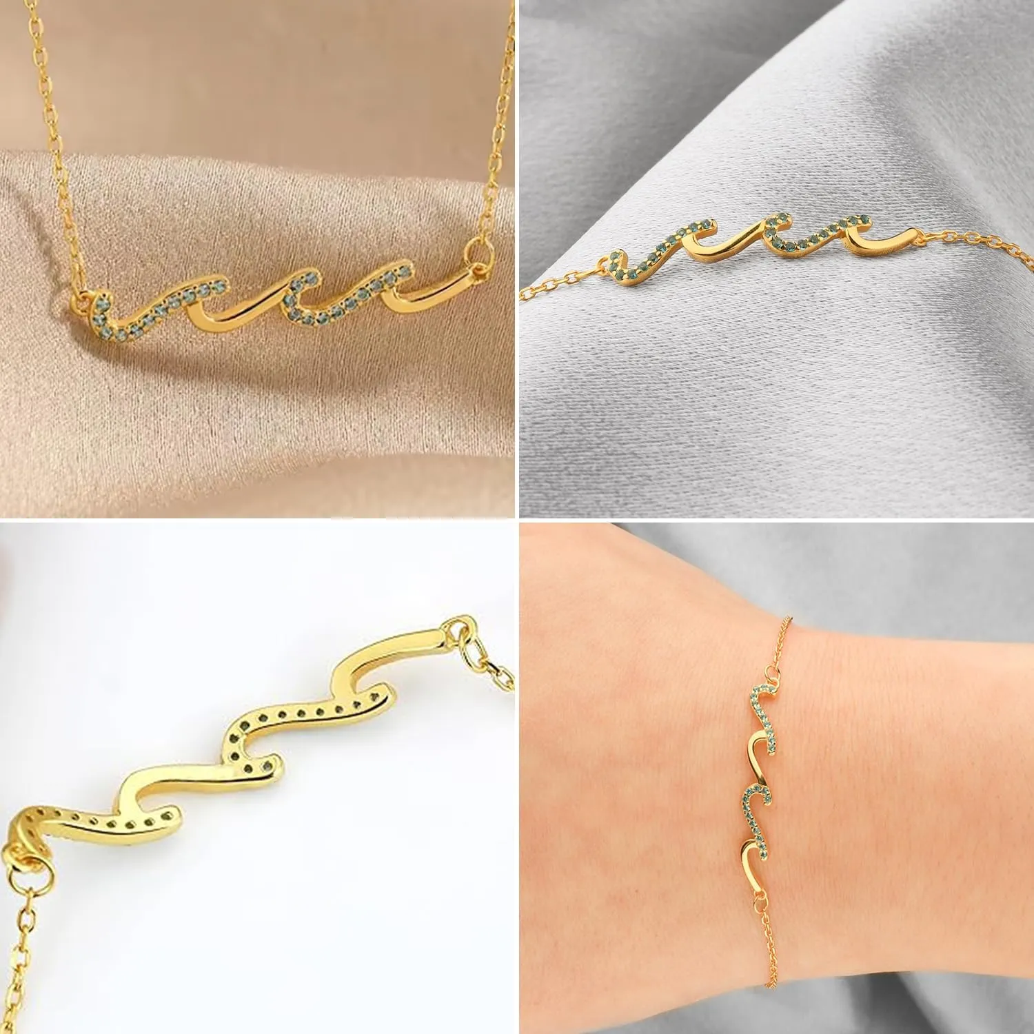 Bracelets for Women, Wave Bracelet Friendship Bracelet Birthday Gifts for Women, Mom, Daughter, Grandma, Sister, Best Friend, Mothers Day Gifts, Christmas Gifts