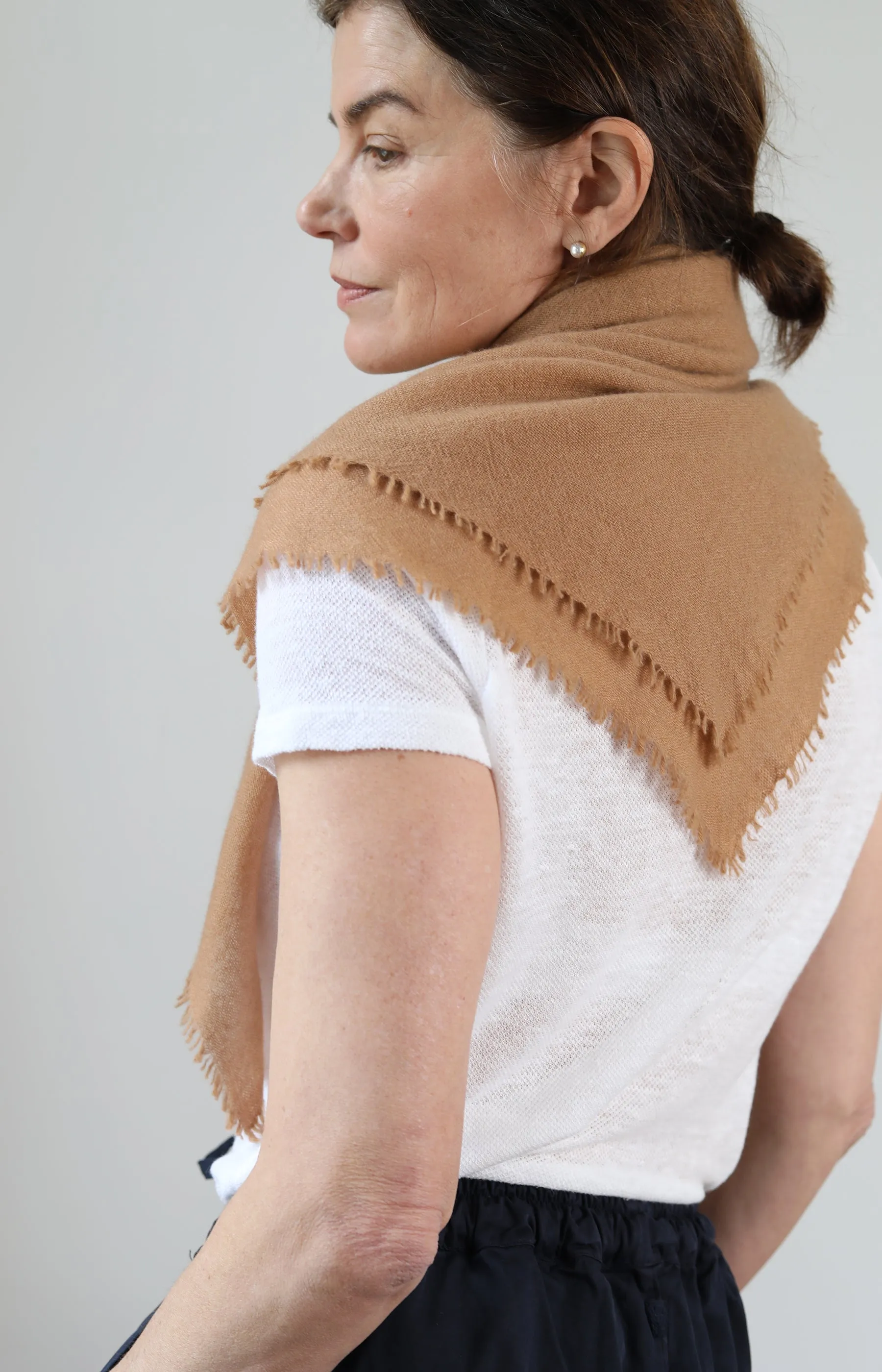 Camel Cashmere Scarf