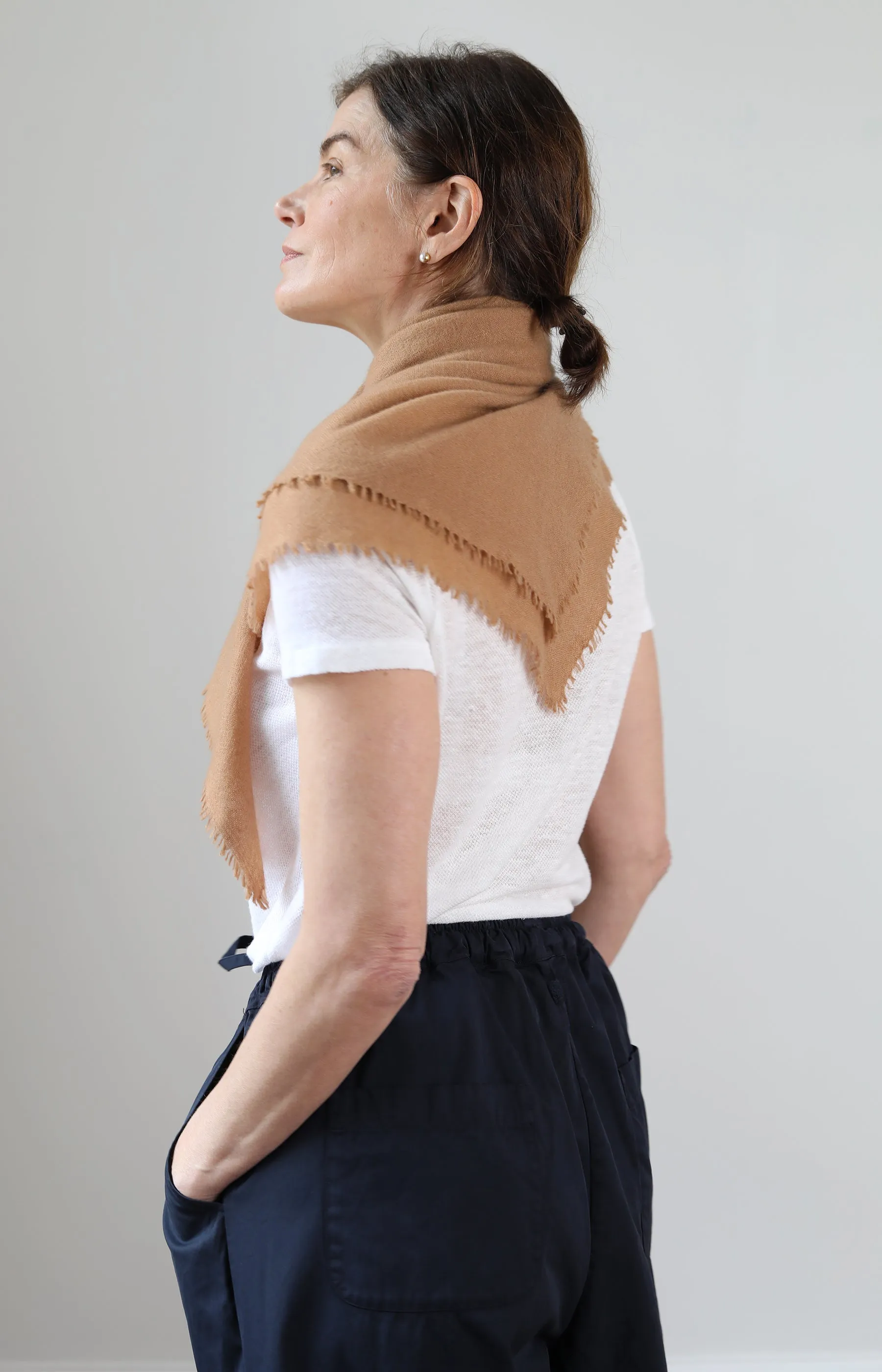 Camel Cashmere Scarf