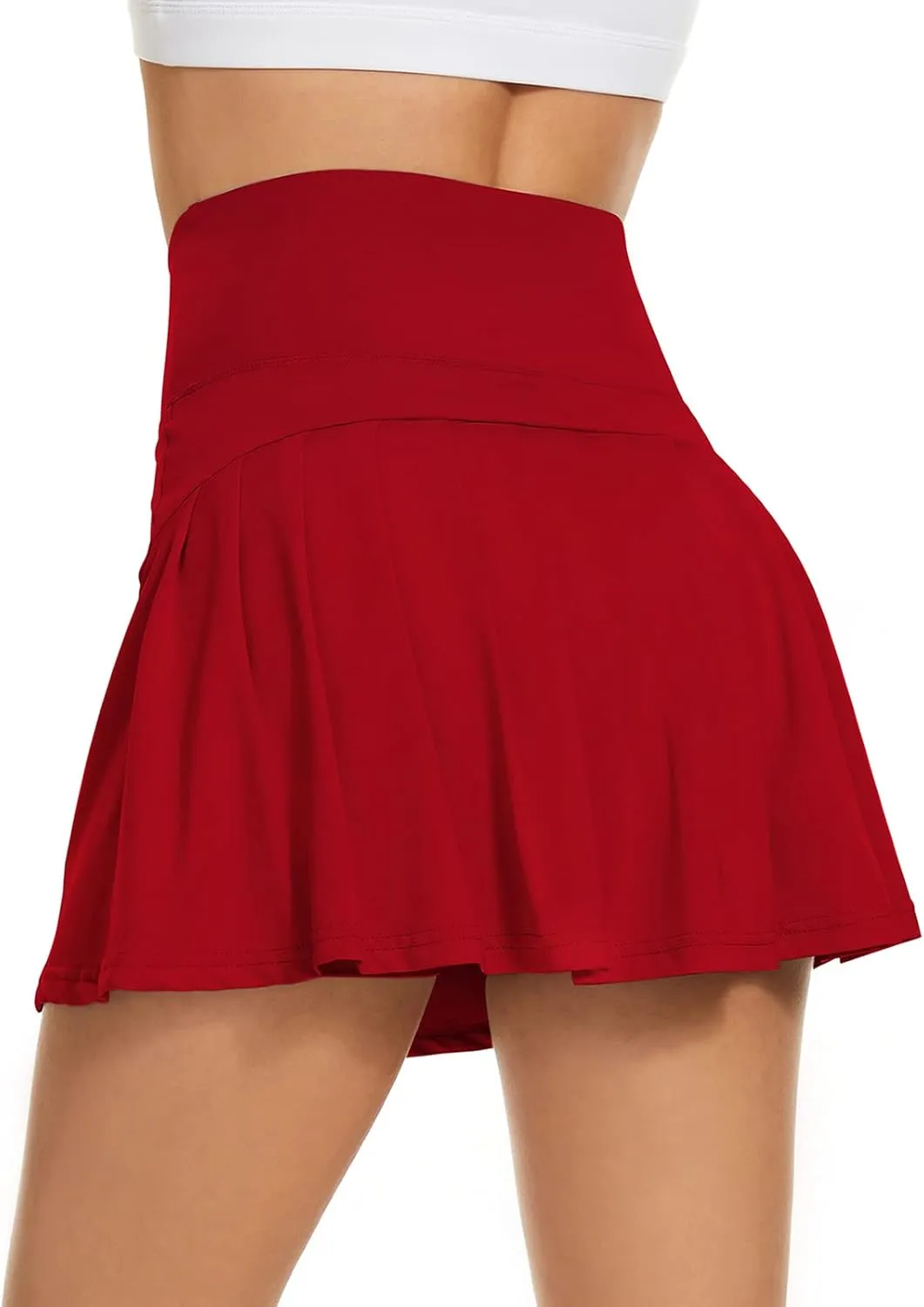 Century Star High Waisted Tennis Skirts for Women with Pockets and Shorts Womens Mini Athletic Golf Sports Running Skort