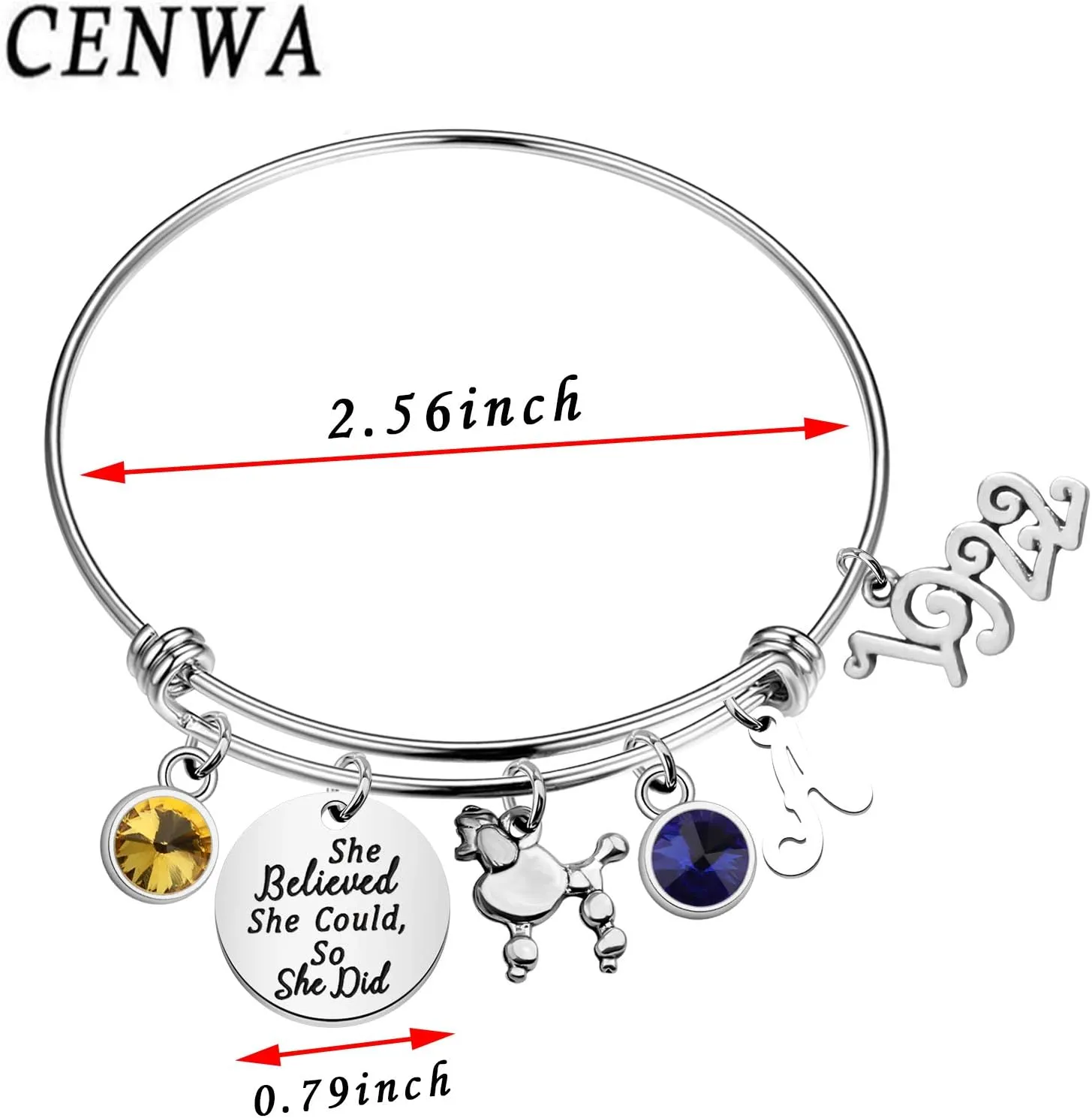 CENWA Sorority Bracelet Sorority Gift She Believed She Could So She Did Graduation Gifts Sorority Jewelry