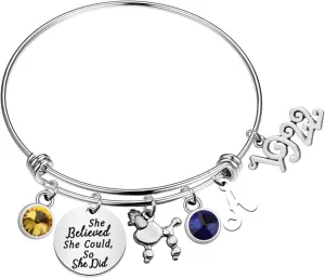 CENWA Sorority Bracelet Sorority Gift She Believed She Could So She Did Graduation Gifts Sorority Jewelry