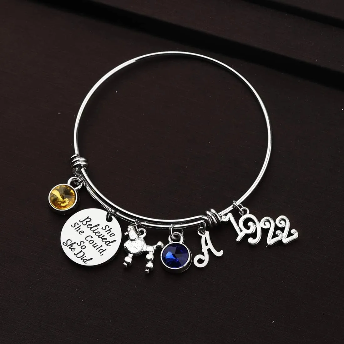 CENWA Sorority Bracelet Sorority Gift She Believed She Could So She Did Graduation Gifts Sorority Jewelry