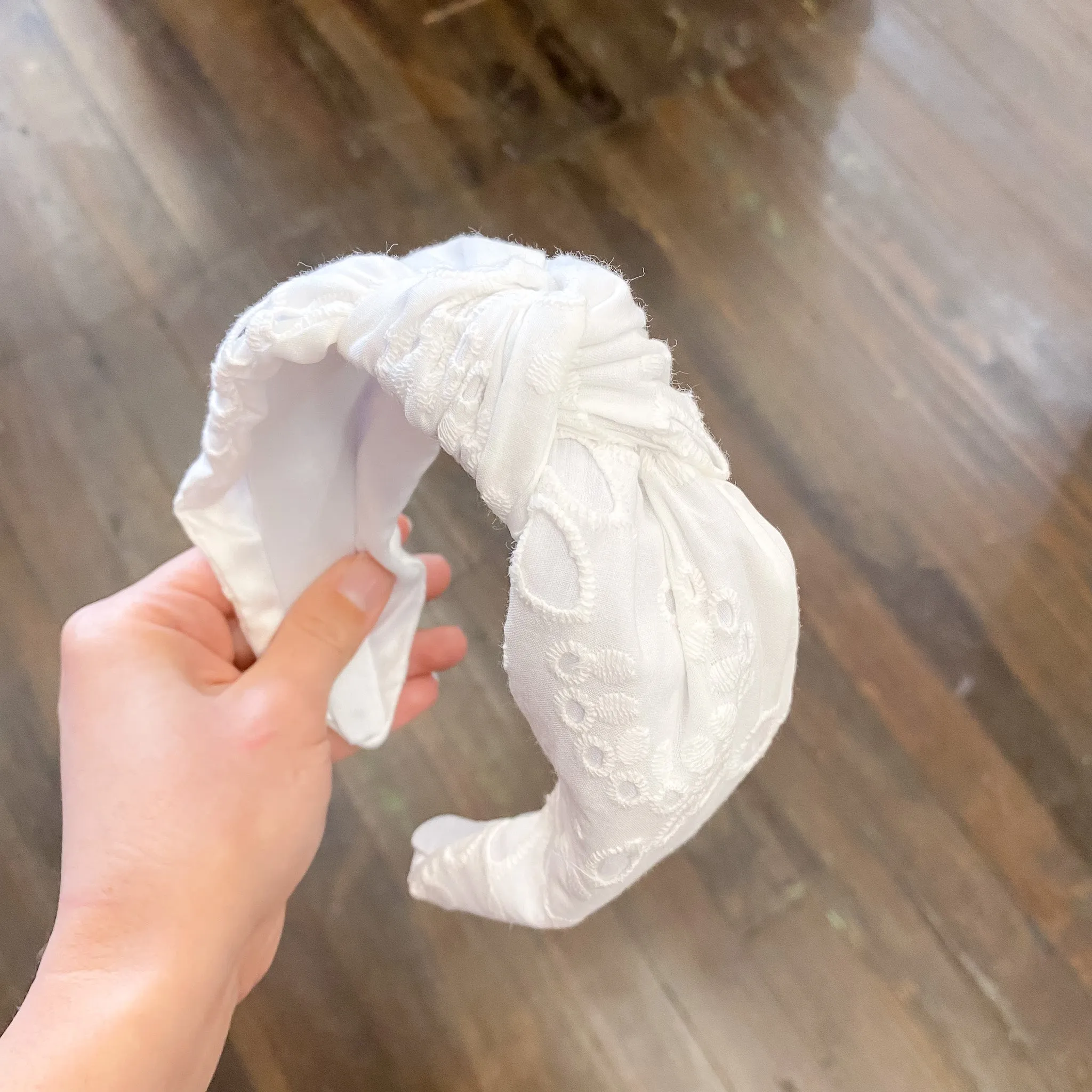 Chifley Knotted Headband In Ivory