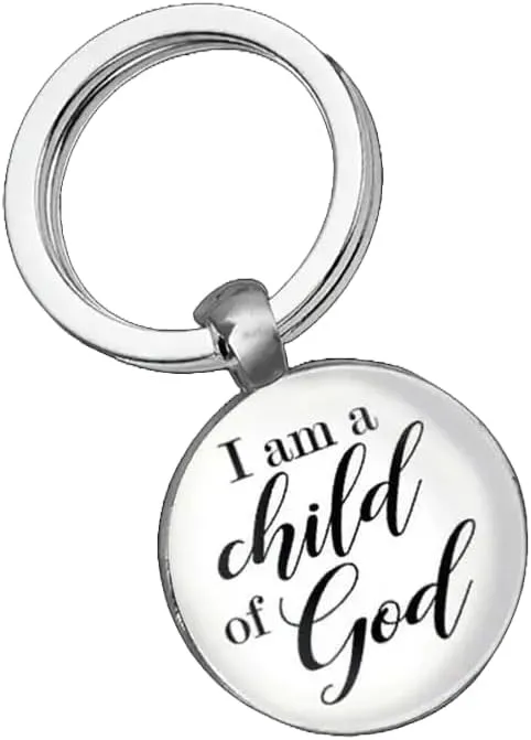 Christian Keychain, I Am A Child of God, Spiritual Religious Gift Accessory