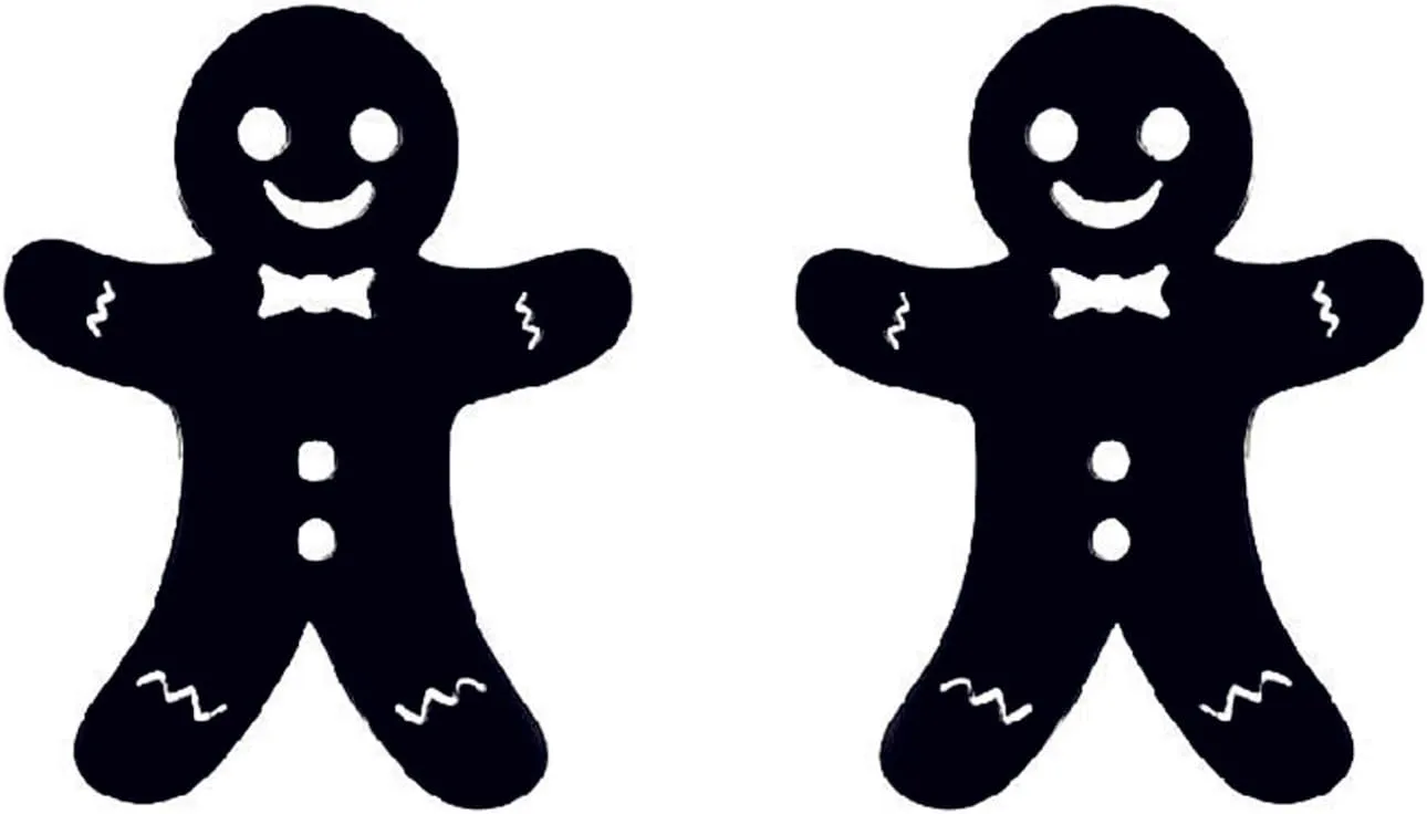 Christmas Gingerbread Man Small Stud Earrings Minimalist Stainless Steel Funny Cartoon Christmas Cookie Candy Cane Snowflake Tiny Earrings for Women Xmas Winter Festival Holiday Party Fashion Jewelry Gifts