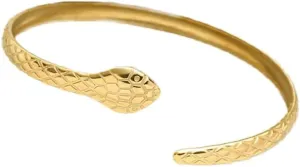 CJIAYUJEW Gold Snake Bracelet for Women Snake Cuff Bracelet Open Bangle Bracelet for Best Sisters Friendship Bracelet Jewelry