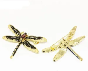 Colorful Dragonfly Brooch Pin Vintage Animal Insect Enamel Brooch Lapel Pin Badge for Clothing Bags Hat Accessories,Dragonfly Brooch Pin Charm Women Men Pin Jewelry blue