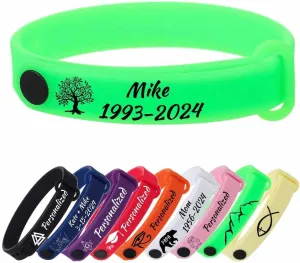 Custom Logo Text Silicone Bracelet Men And Women Silicone Rubber Buckle Bracelet-Religious Cross Star Of David Om Yoga Bracelet Faith & Commitment Encouragement Congratulatory Birthday Gift