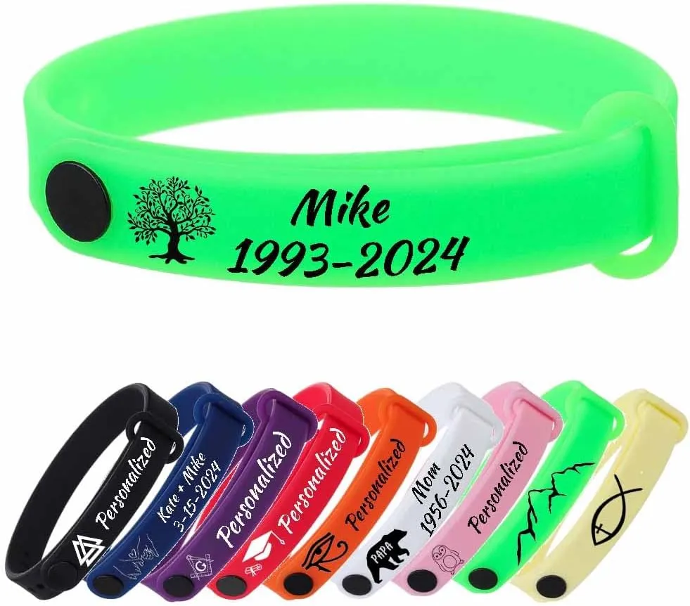 Custom Logo Text Silicone Bracelet Men And Women Silicone Rubber Buckle Bracelet-Religious Cross Star Of David Om Yoga Bracelet Faith & Commitment Encouragement Congratulatory Birthday Gift