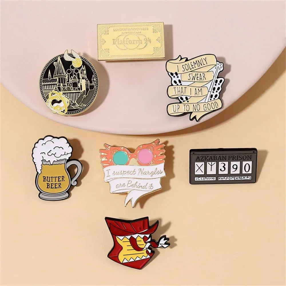 Cute Enamel Pins Set Brooch Cartoon Animal Various Novel Designs Brooch Pins for Backpacks Badges Hats Bags Lapel Pins Accessory for Women Girls Gift