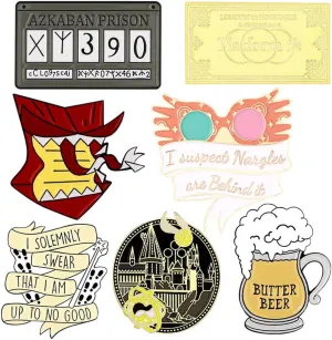 Cute Enamel Pins Set Brooch Cartoon Animal Various Novel Designs Brooch Pins for Backpacks Badges Hats Bags Lapel Pins Accessory for Women Girls Gift