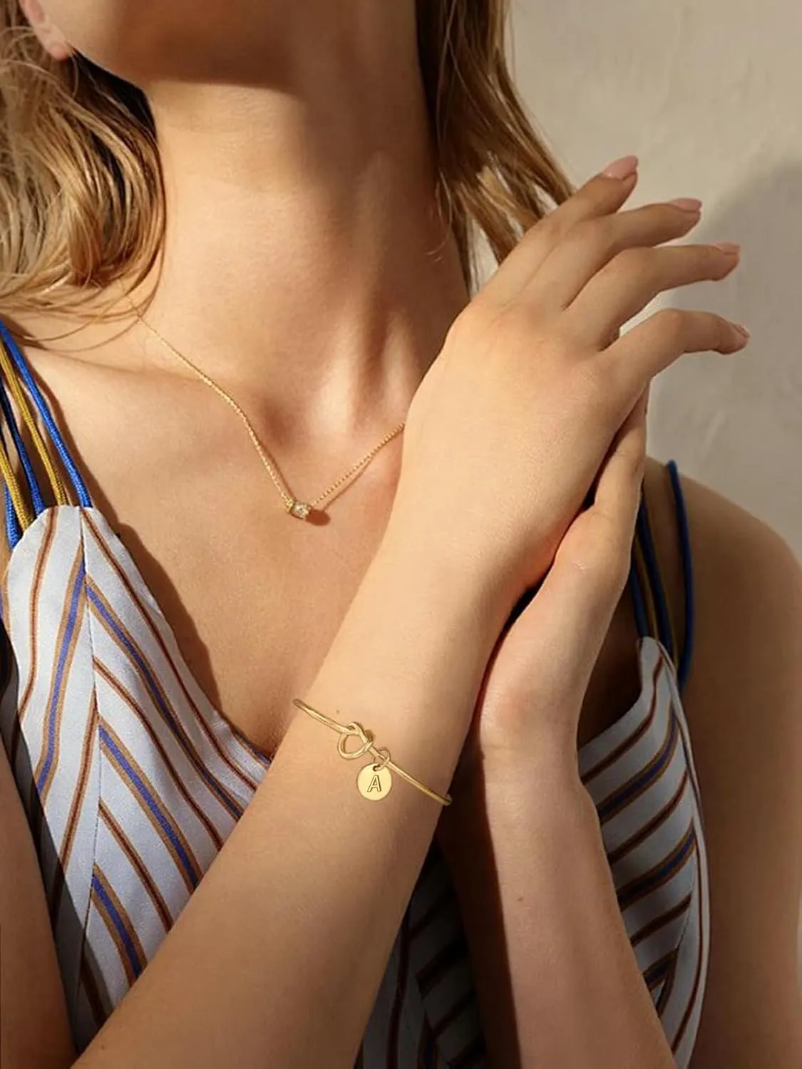 Dainty 18K Gold Plated Initial Bracelets for Women  Gift for Every Woman, Ideal for Christmas, Birthdays, and Cherished Moments