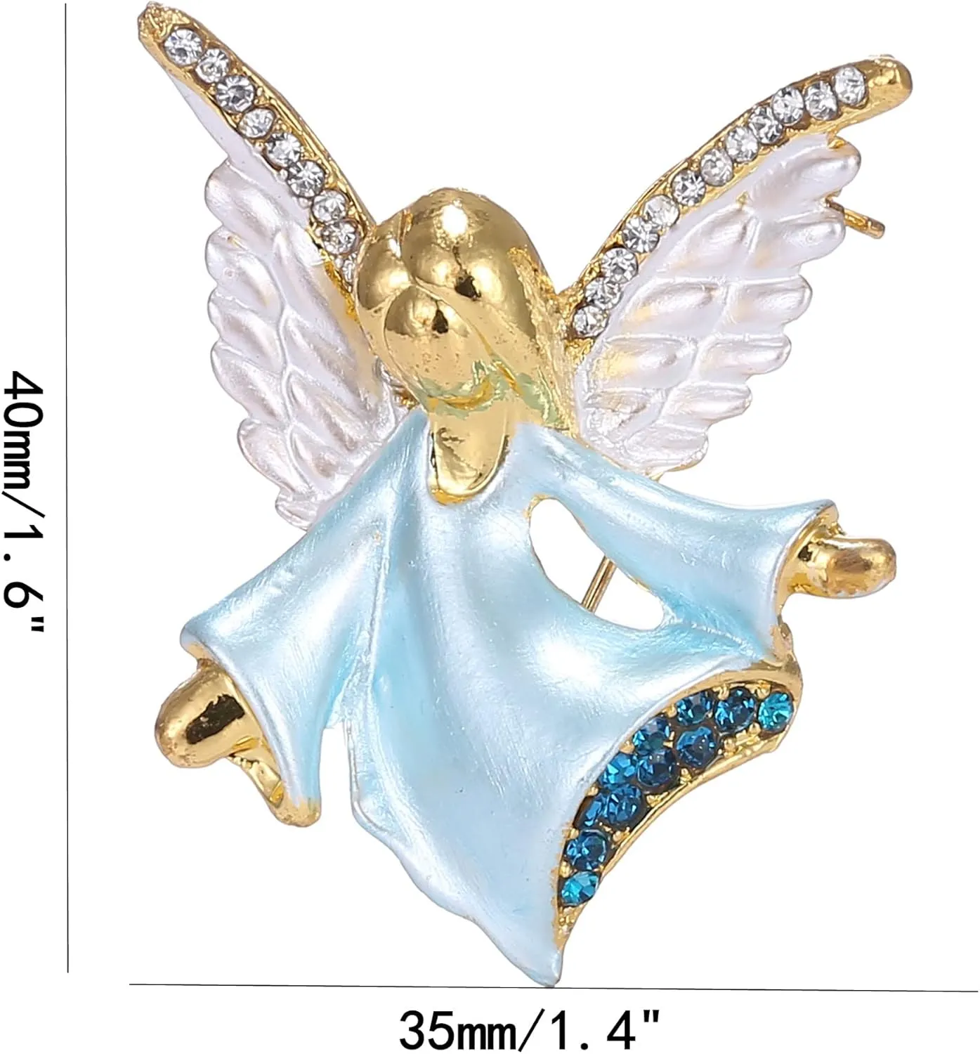 DD-life Angel Brooch Pin Angel Ballerina Brooch Butterfly Fairy Ballerina Brooch Special Brooch Pin for Any Special Occasions