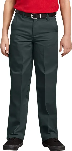 Dickies Boys' Flex Waist Flat Front Pant