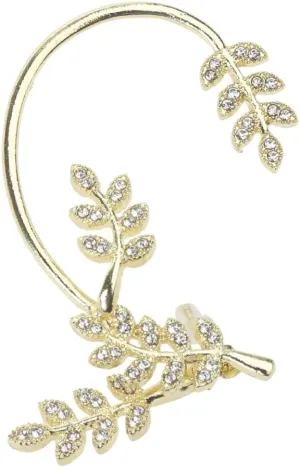 Ear Cuff Earrings for Women Piercing Leaf Shape Ear Clip Wrap Around Fake Earrings Ear Wrap Crawler for Girls Teen