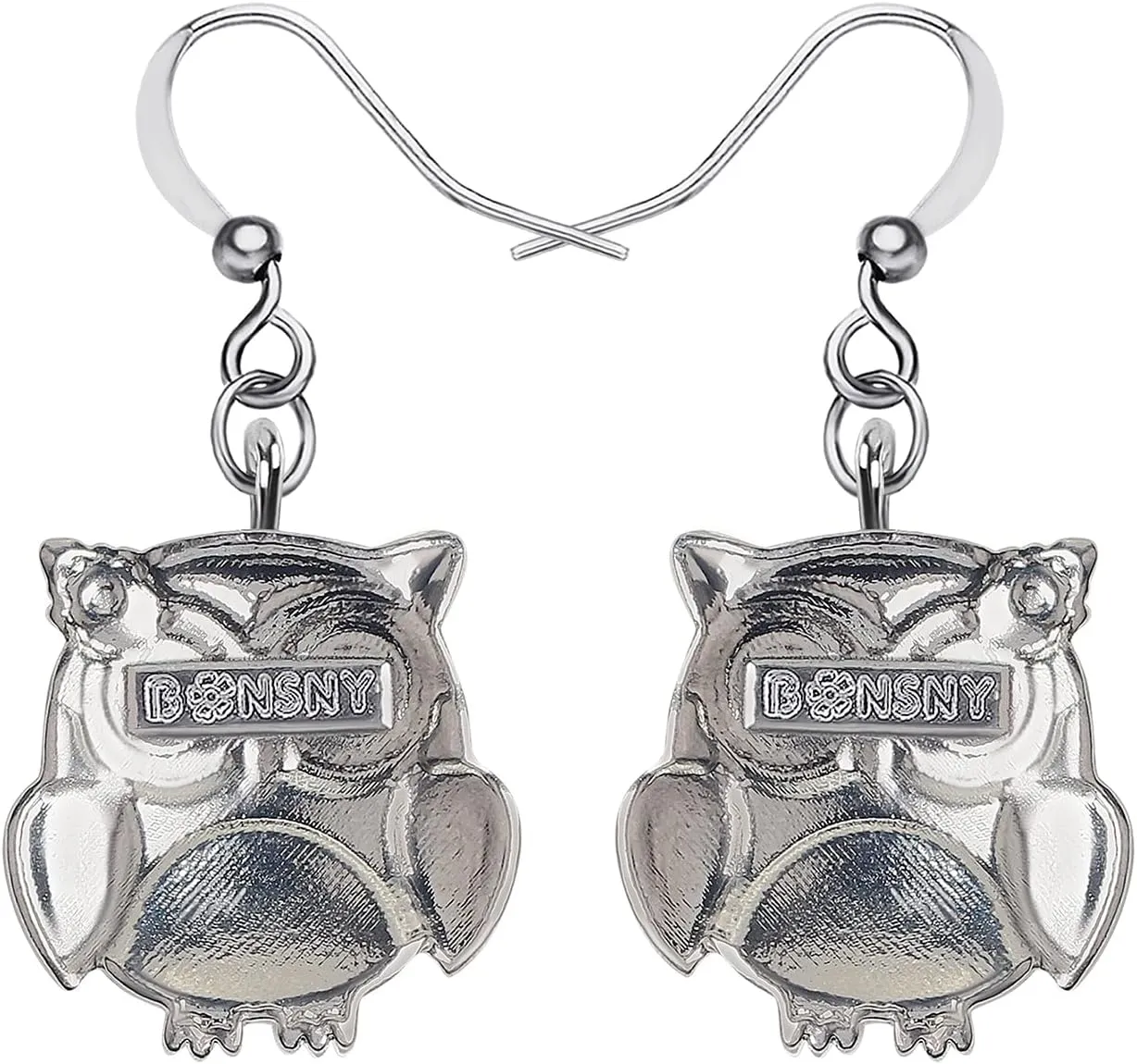 Enamel Alloy Anime Flower Owl Earrings Dangle Cute Bird Jewelry Animal Charms Owl Gifts for Women Birthday Party Decor