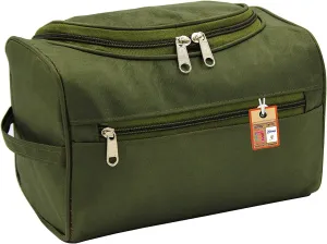 Fabric Multipurpose Makeup Bag Travel Vanity Jewellery Cosmetic Pouch for Women Necklace Storage Shower Bag Toiletry Wardrobe Organizer Olive