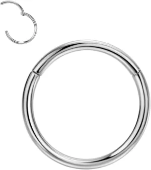 FANSING G23 Titanium Hinged Piercing Rings Hoop