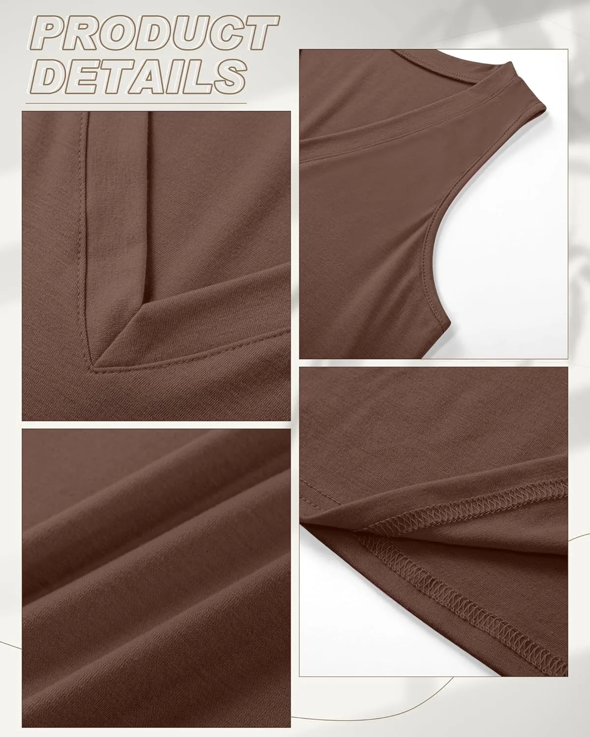 Ficerd 4 Pack V Neck Tank Tops for Women Sleeveless Shirts Loose Fit Tunic Tank Multipack 2025 Summer Beach Vacation Clothes