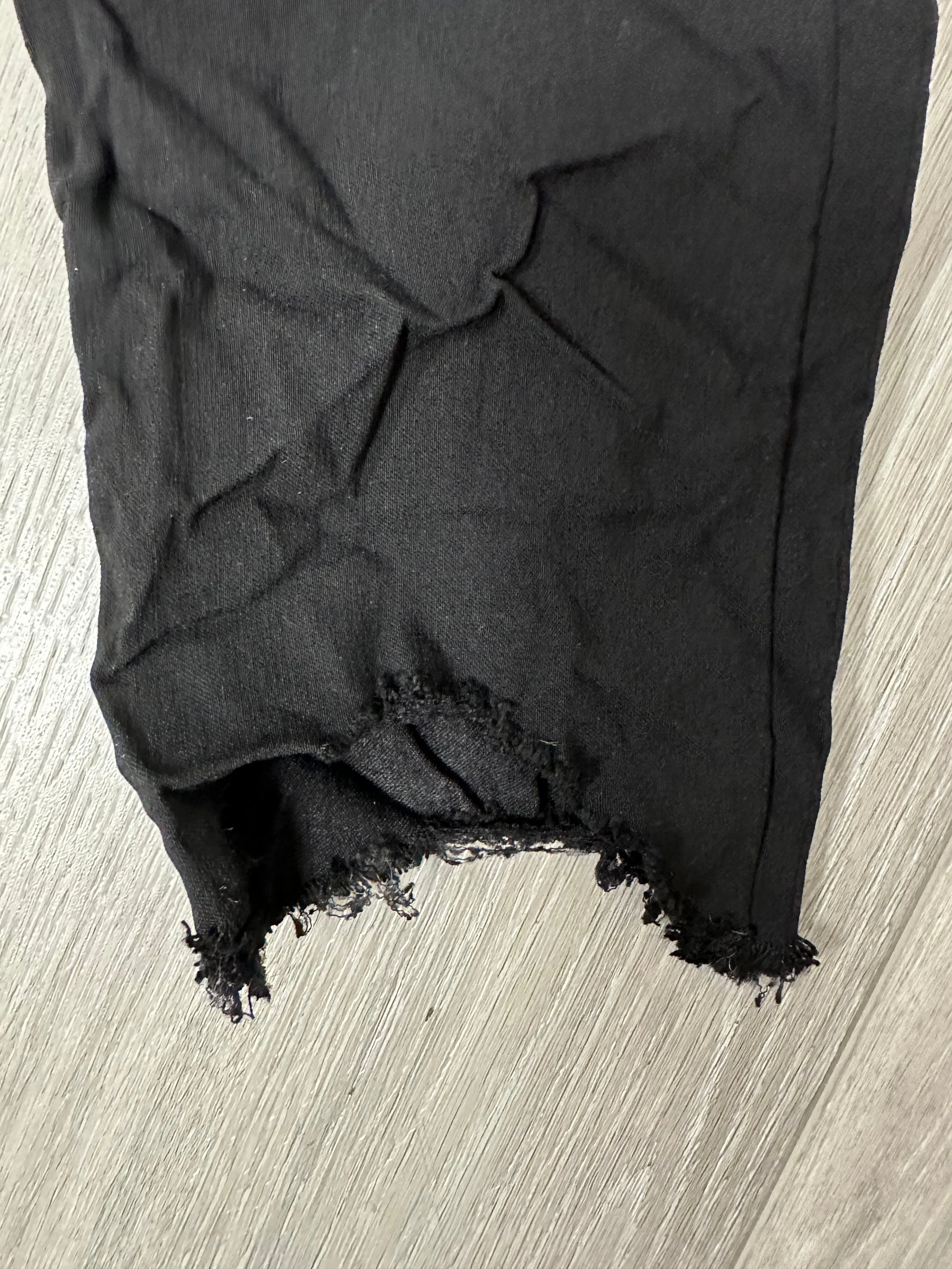Fringe Hem Crinkle Joggers