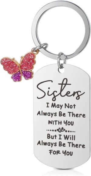 Funny Friendship Keychain Keyrings, Unique Birthday Gifts for Women Sister Birthday Gift Best Friend Keychains, Cute Friend Gift for Women Men Mom Dad Friends Sister Teacher Couple Coworkers