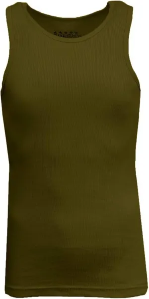 Galaxy by Harvic Single and 3-Pack Mens Heavy-Weight Ribbed Tank Tops