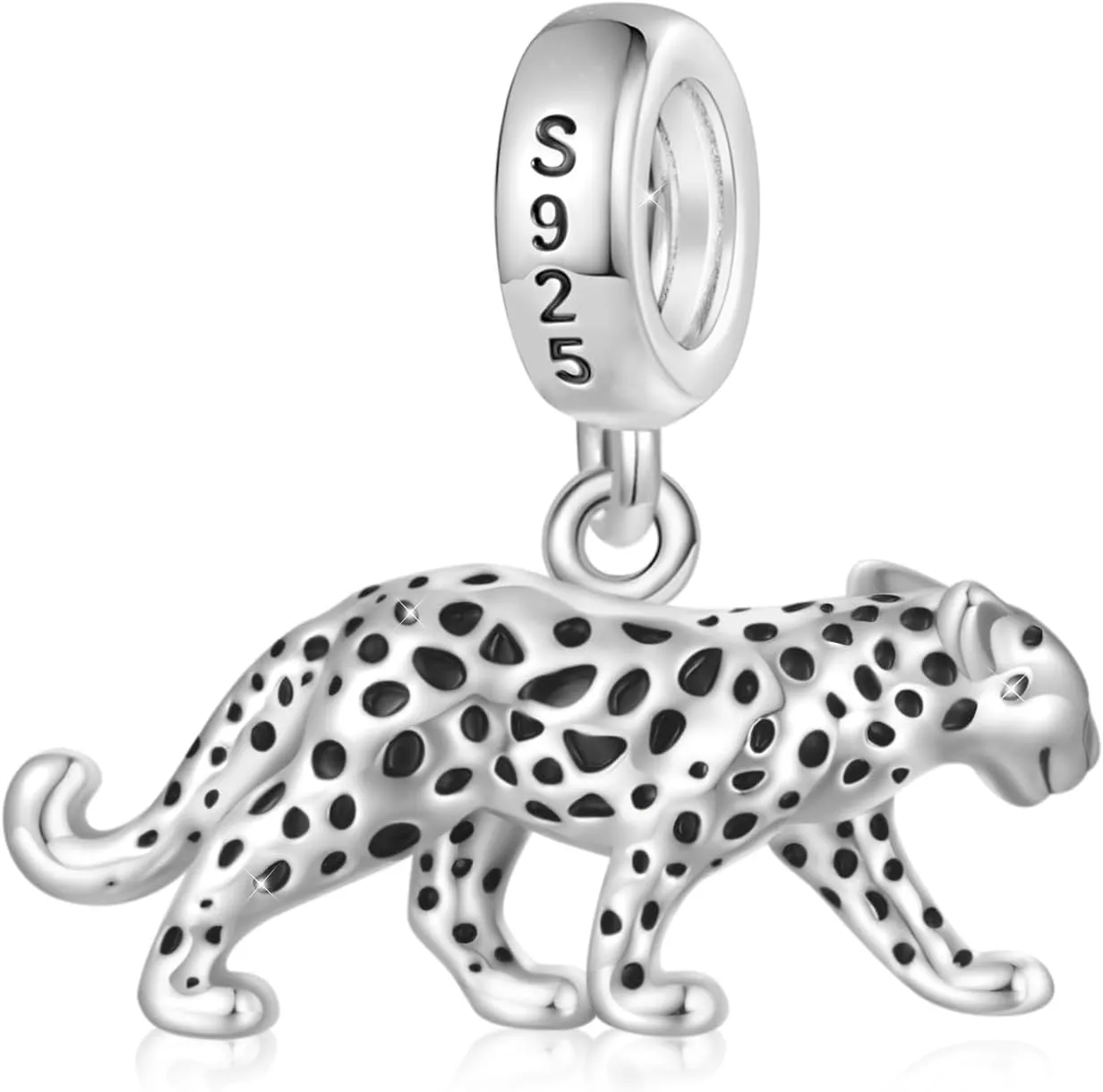GNOCE Anmial Charm Bracelet for Her, S925 Sterling Silver Bead Charm Fit Bracelet/Necklace for Women Girls Wife Daughter/Jewelry Gift