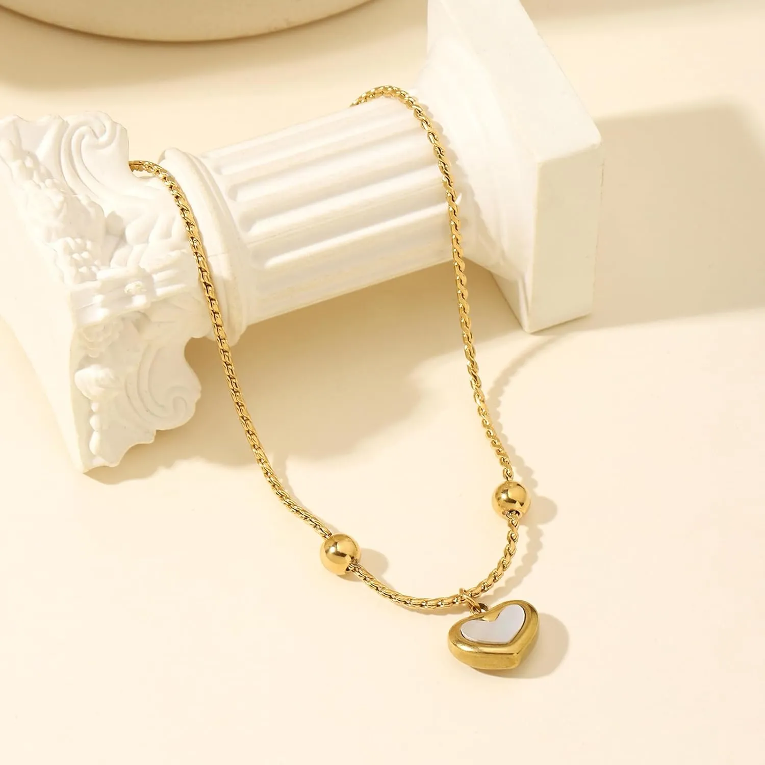 Gold Charm Bracelet for Women 14k Gold Plated Dainty Gold Bracelet for Women Chain Link Bracelet Tennis Bracelet with Cubic Zirconia Diamond Adjustable Bracelets for Women