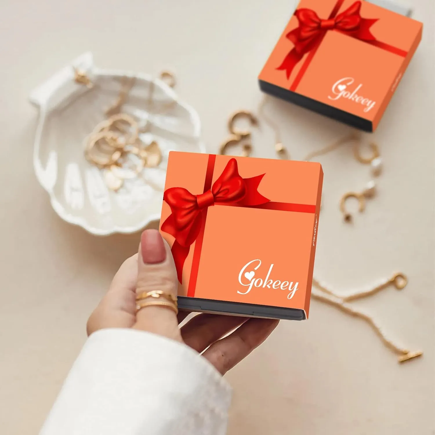Gold Hoop Earrings Set for Women,14k Gold Plated Gold Hoops with Sterling Silver Post Hypoallergenic Thin Hoop Gold Earrings for Girls Trendy Jewelry Gifts