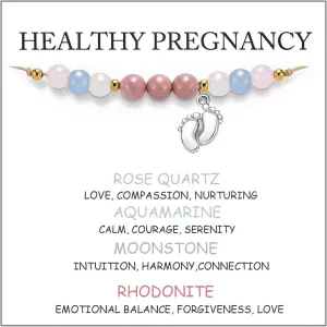 Healthy Pregnancy Gifts Healing Crystals Pregnancy Bracelet Healthy Pregnancy Bracelet New Mama Bracelets Pregnant Mom Gifts Pregnancy Gift for Expecting Mom Mothers Day