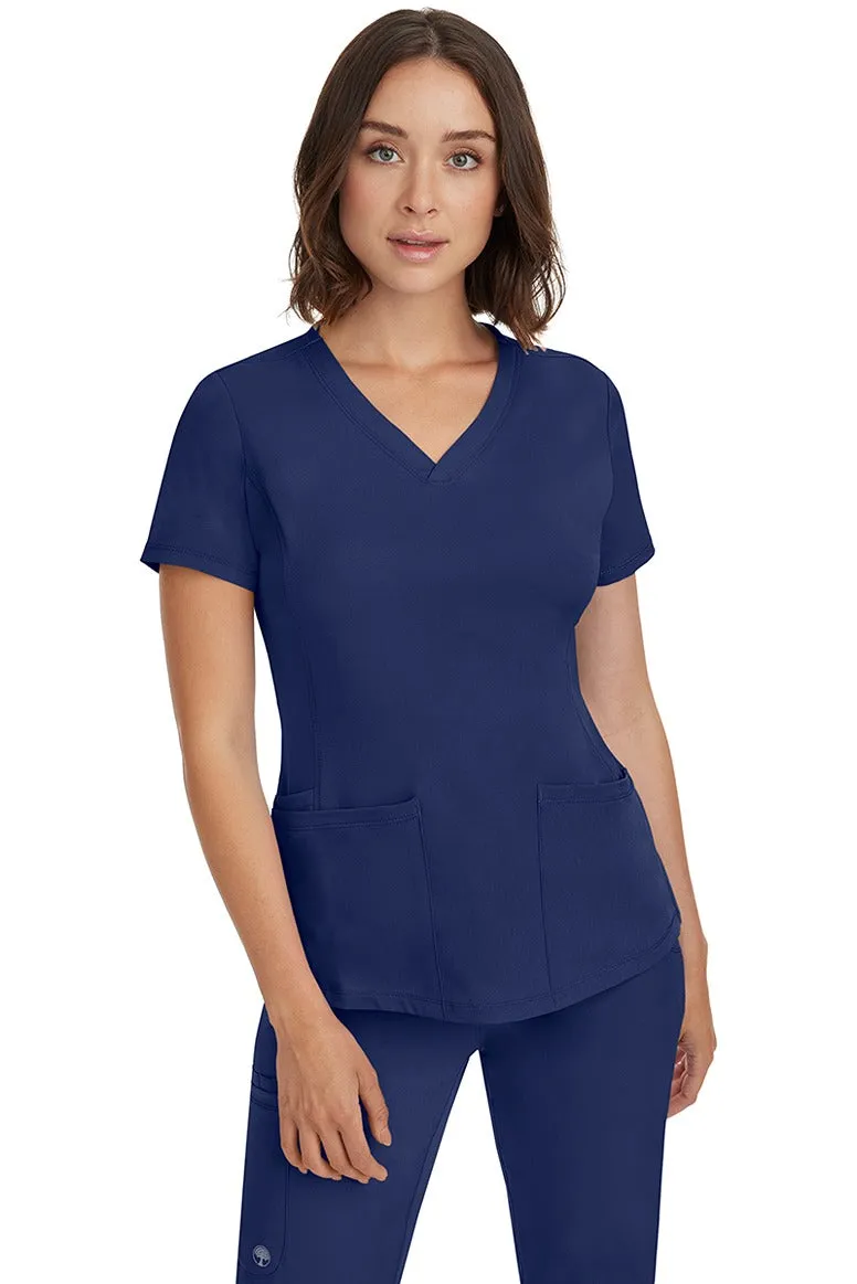 HH Works Women's Scrub Set Monica Top & Tall Rebecca Pant | Navy Blue