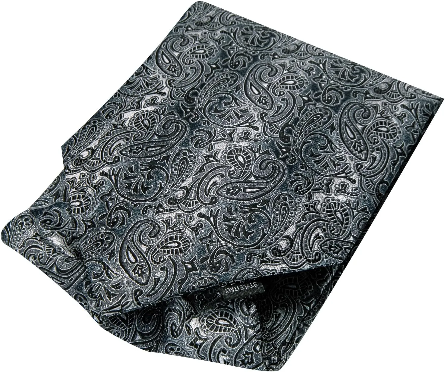 Hi-Tie Ascot Ties for Men Silk Cravat Handkerchief Cufflinks Lapel Pin Scarf Tie Sets Wedding Party Formal